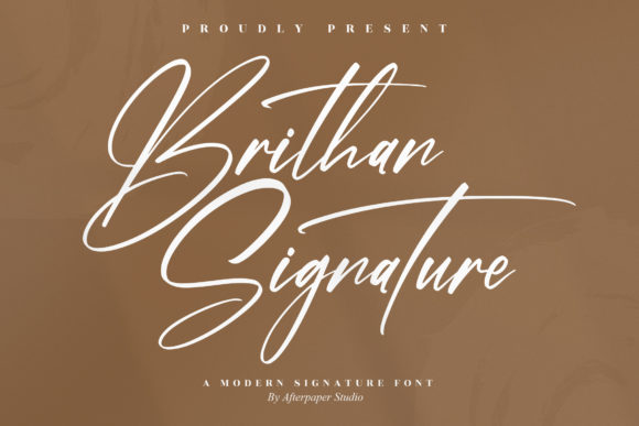 Brithan Signature: A Romantic Calligraphy Font for Luxury Branding