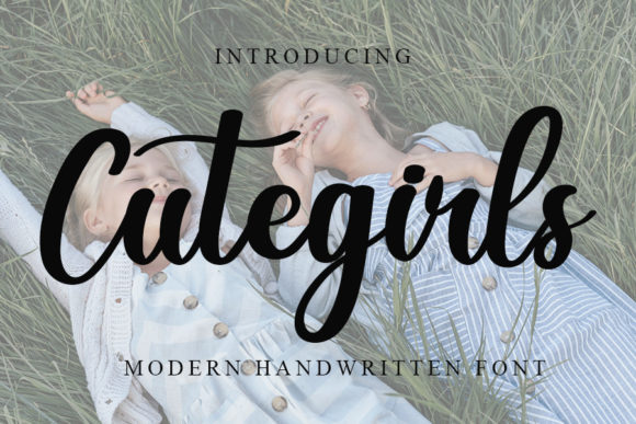 Cute Girls: A Sweet Script Font for Crafters and Product Makers