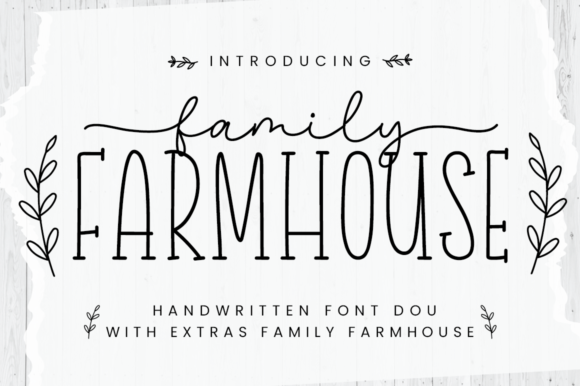 Family Farmhouse Font: Chic Typography for Crafters & Makers