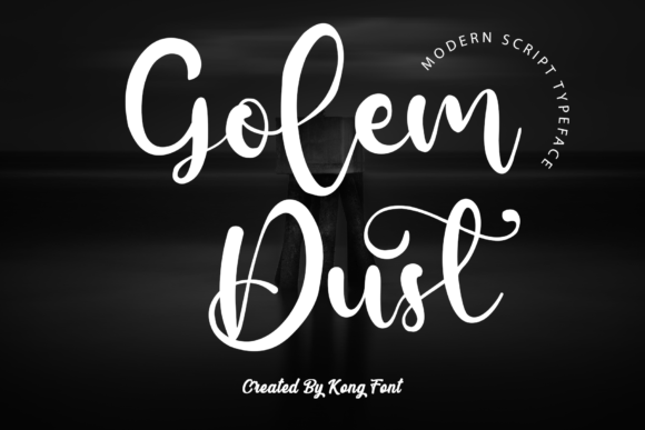 Golem Dust: A Handwritten Script Font That Elevates Small Business Branding