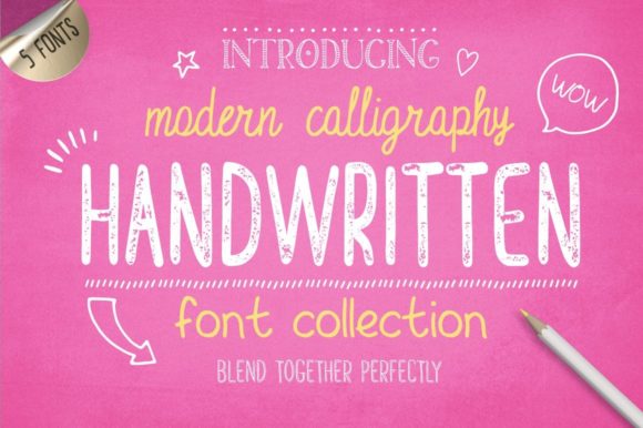 Handwritten Font Collection: Elevating Marketing with Authentic Typography