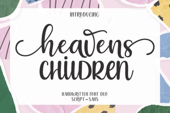 Heavens Children Duo: A Maker’s Font for Charming Handmade Labels and Creative Designs