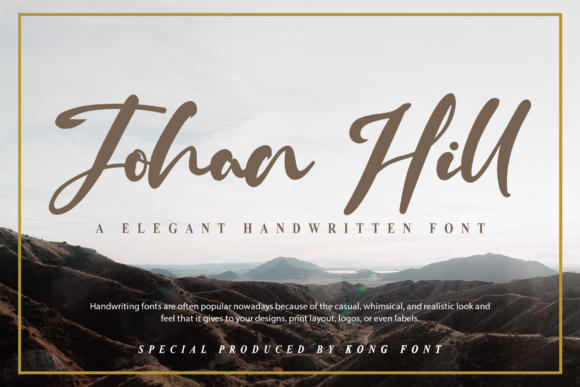 Johan Hill: A Playful Handwritten Font for Crafters & Makers