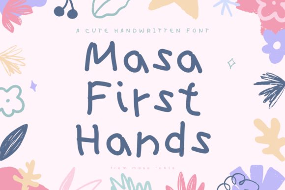 Masa First Hands: A Cute Display Font for Crafters and Product Designers