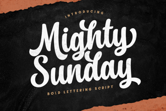 Mighty Sunday: A Bold Script Font for Modern Web Design