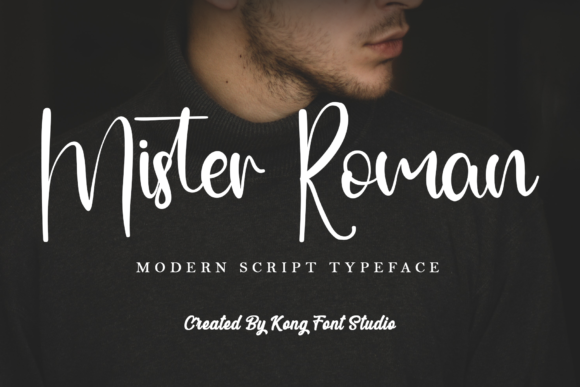 Mister Roman: A Modern Script Font for Playful Branding Projects