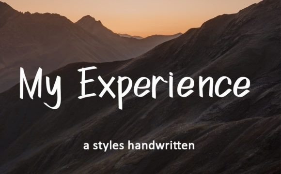 My Experience: A Handwritten Font That Elevates Small Business Branding
