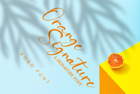 Orange Signature: A Playful Script Font for Modern Editorial Design