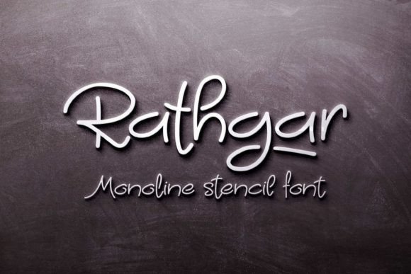 Rathgar Stencil: A Handwritten Font That Elevates Modern Marketing Design