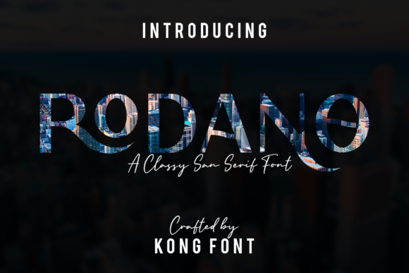 Rodano: A Playful Sans Serif Font for Modern Editorial Design