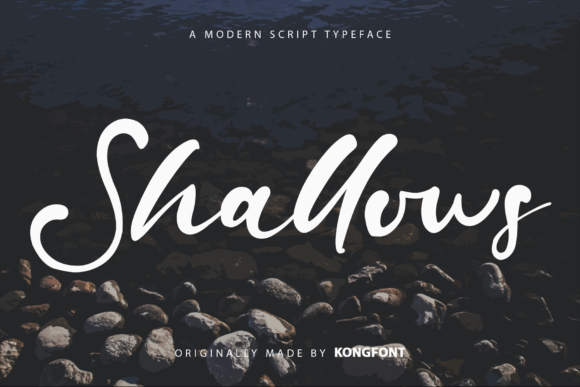 Shallows: A Playful Script Font for Modern Editorial Design