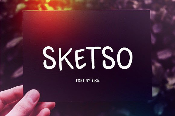 Sketso: A Handwritten Font with Editorial Charm