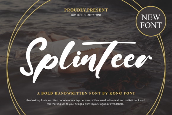 Splinteer: A Playful Script Font for Modern Editorial Design