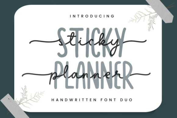 Sticky Planner: A Chic & Cheery Font Pairing for Modern Branding