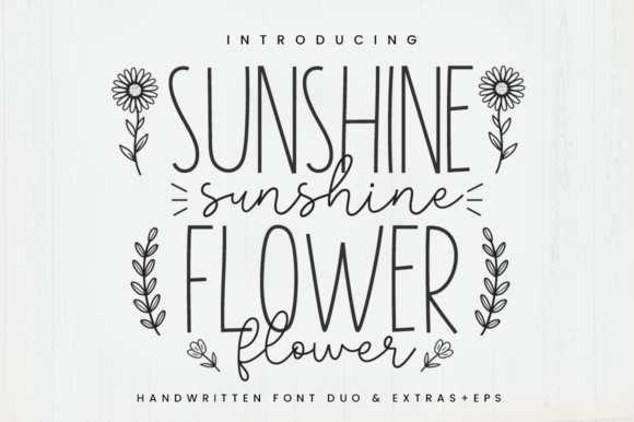 Sunshine Flower: A Font Duo That Brings Chic and Cheer to Branding